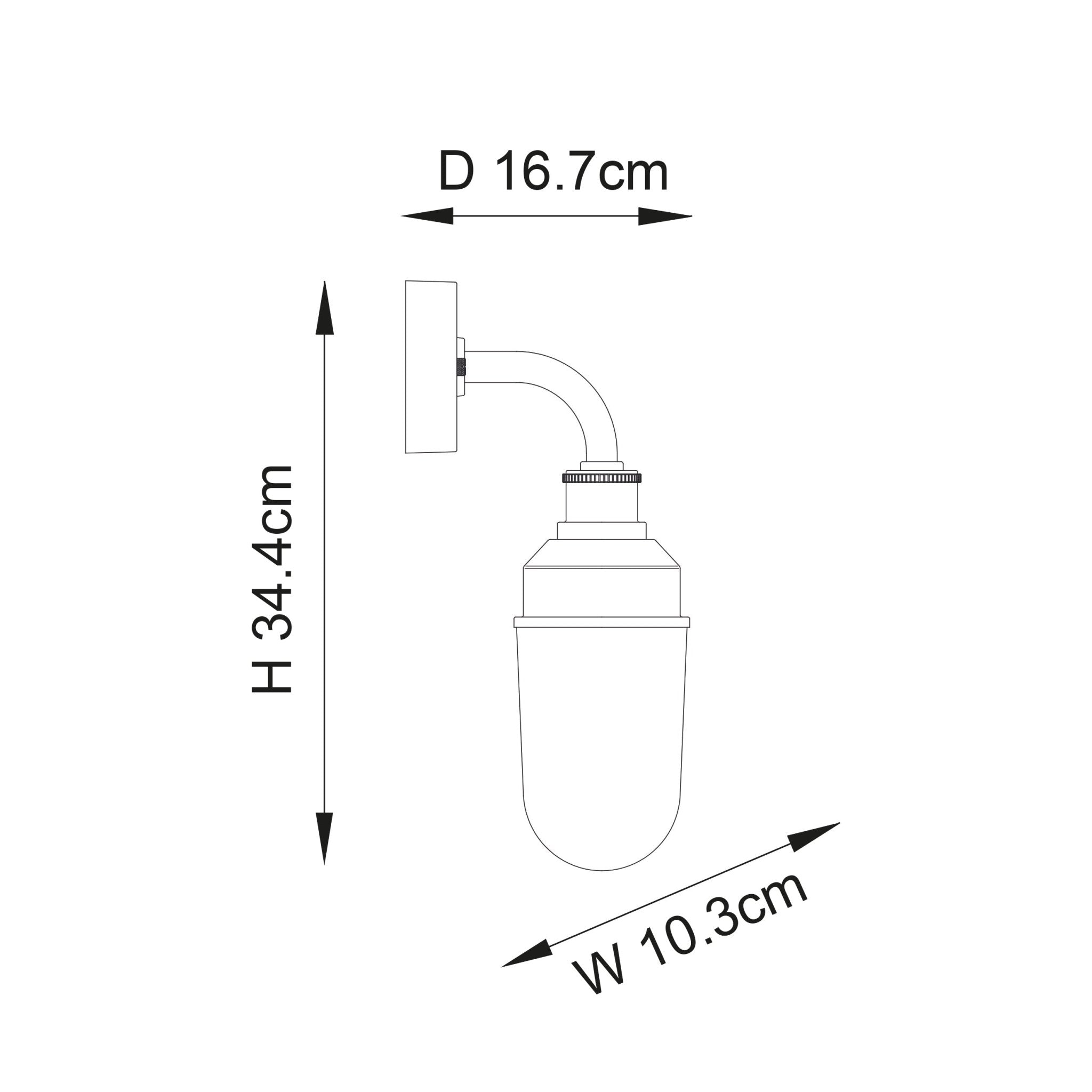 Luminosity Designs - Hull Industrial Style Wall Lantern - Luminosity Designs Ltd