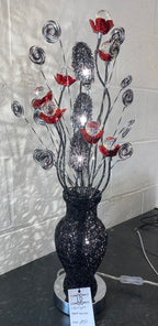 Luminosity Designs - Nevada Crystal Flower Table Lamp by Cassia Twigue - Luminosity Designs Ltd