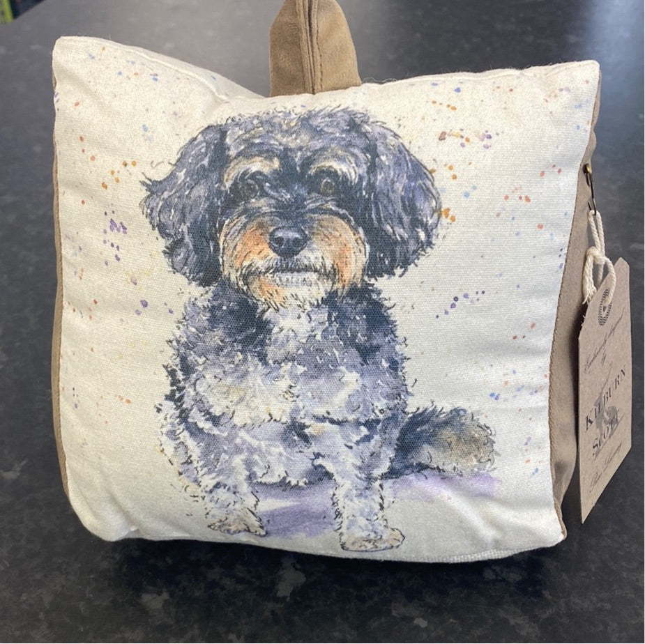 Watercolour Fabric Doorstop - Cavapoo