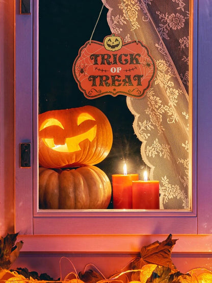 Halloween Trick or Treat Hanging sign