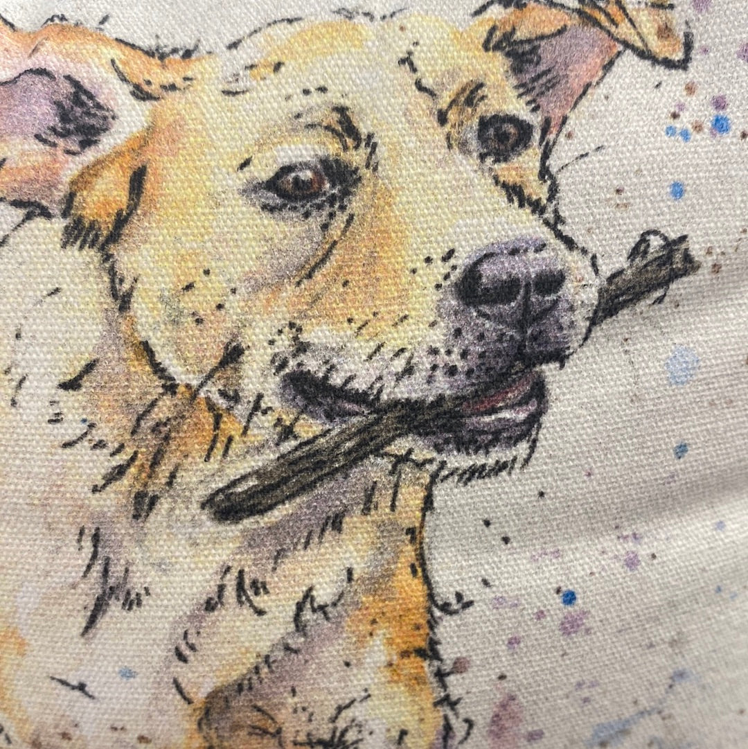 Watercolour Fabric Doorstop - Labrador