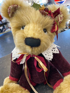 Mohair and Plush Christmas Bear - Carol