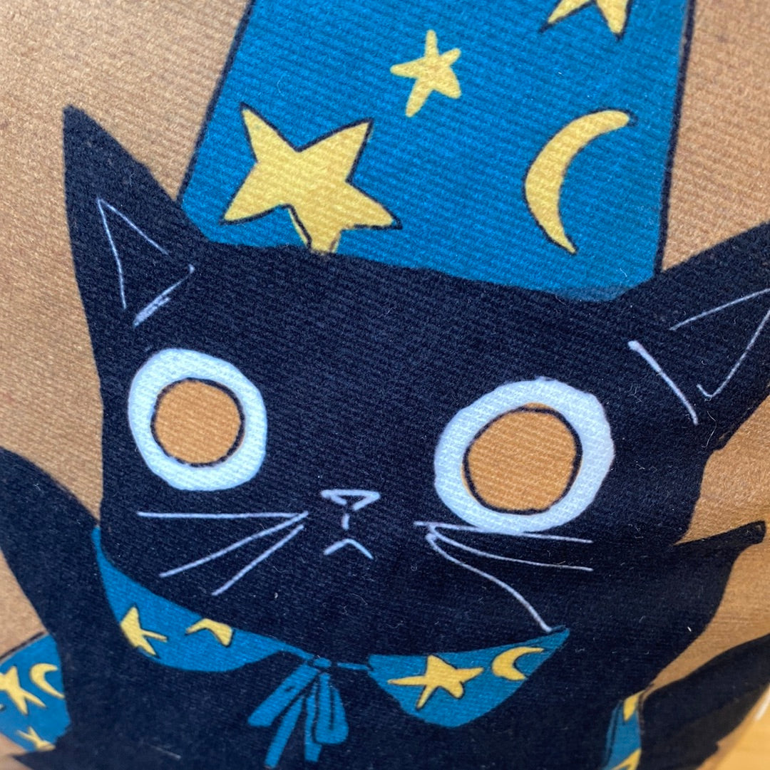 Wizard Kitty Halloween Cushion