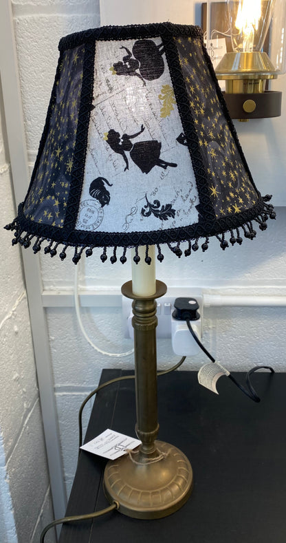 Medium Hand Crafted One of a Kind Victorian Style Lampshade - Wonderland (shadow)