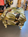 Tropical Birds Storage footstool by Acantha Maude