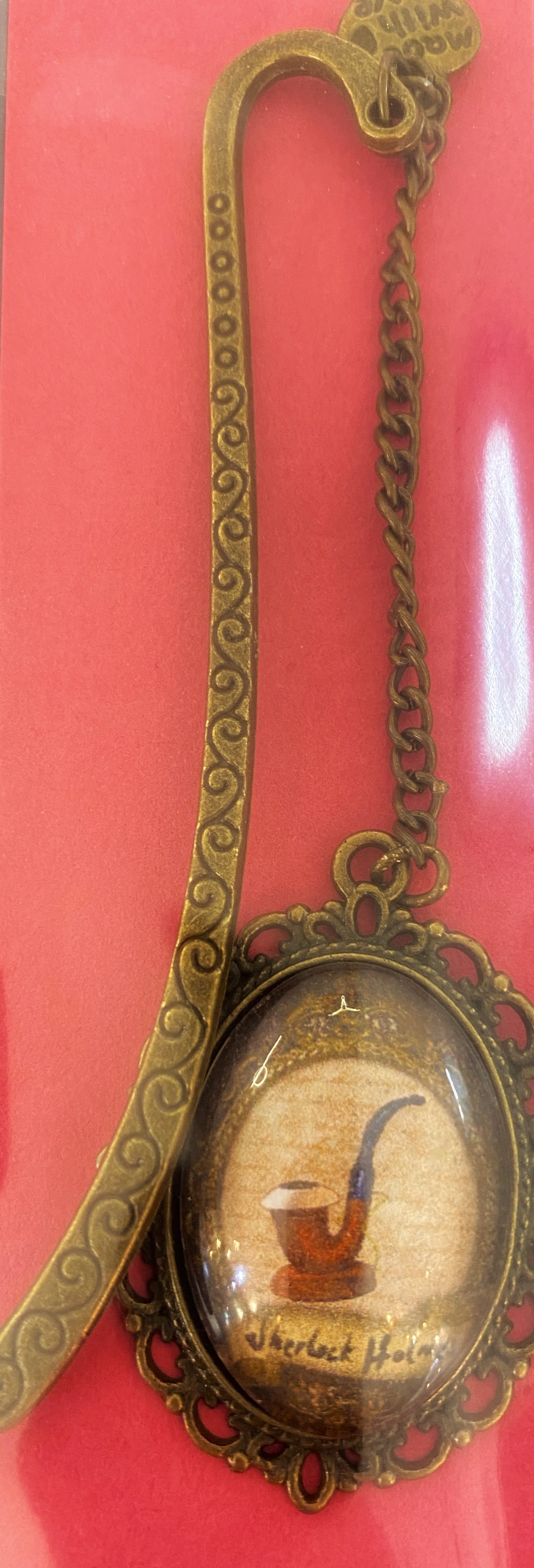 Sherlock Holmes Victorian Style Brass Bookmark