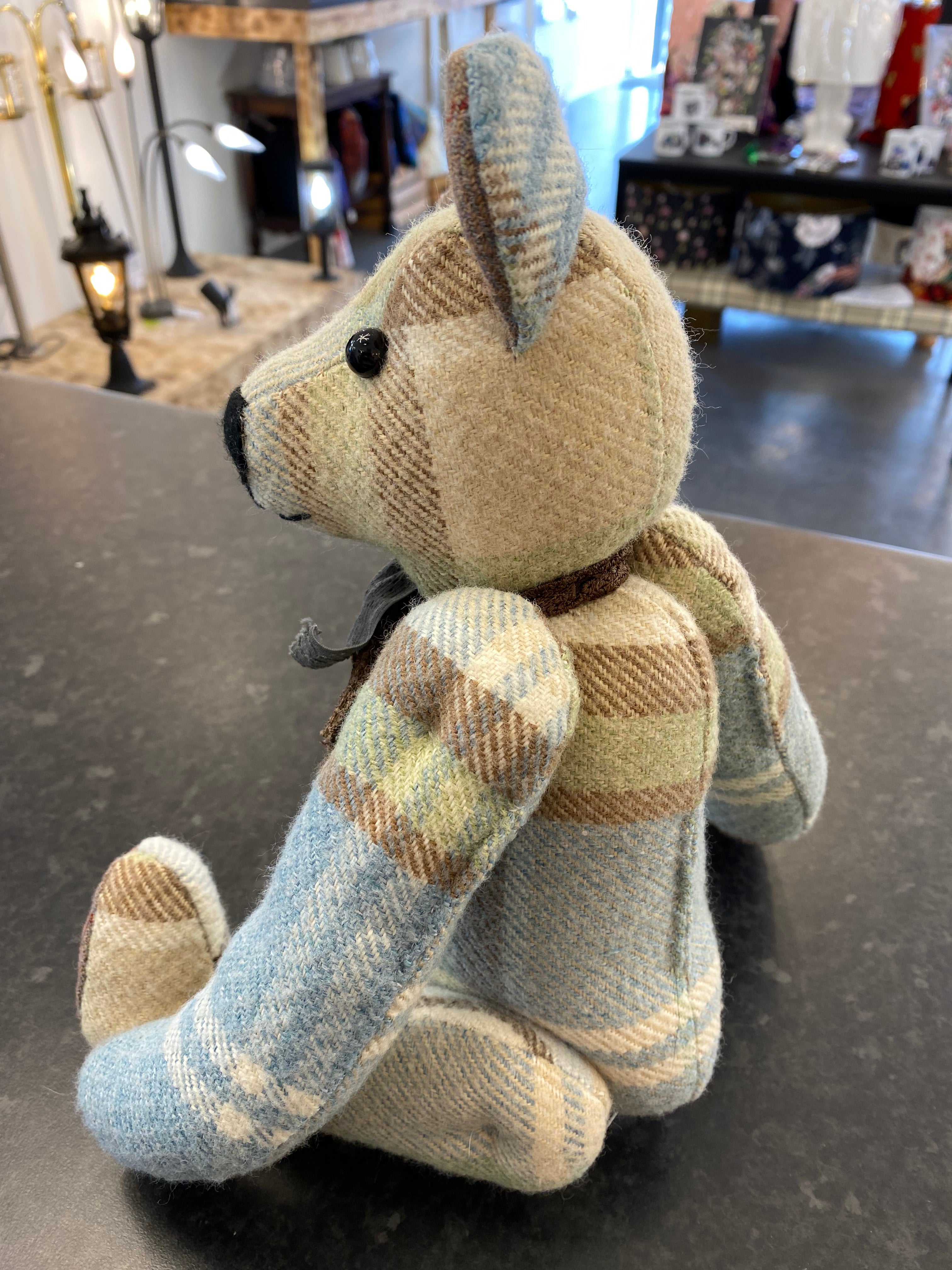 Ragsy- Hand Sewn Tweed Bear