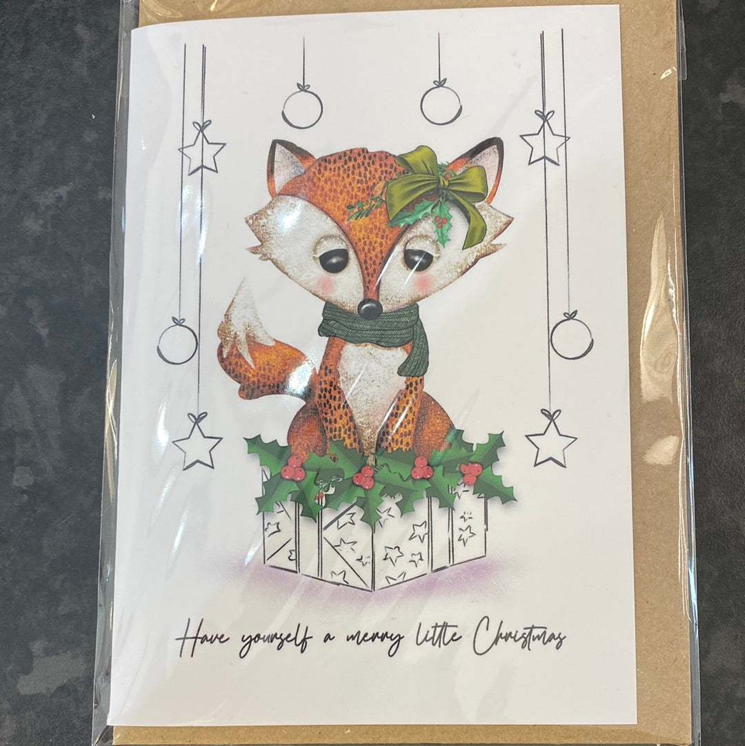 Christmas Forest Animal Cards by DP Art - 4 Designs