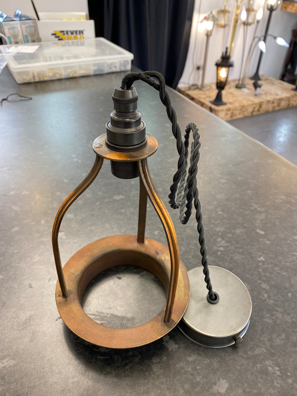 Industrial style Repurposed Single Pendant