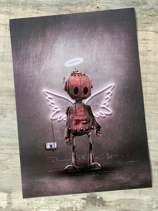 Do Robots go to Heaven Limited Print by DP Art