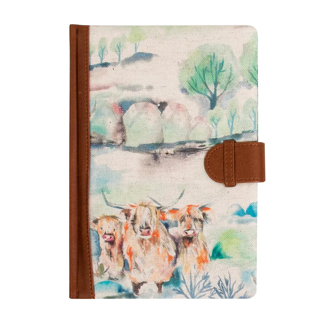 Fabric Covered Country Notepad