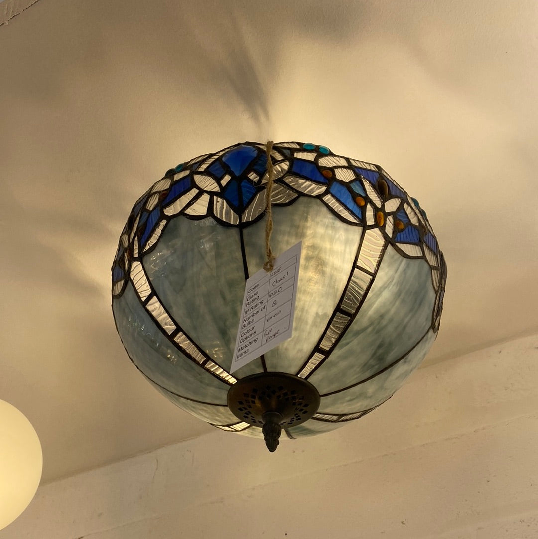 Rapture Tiffany Semi Flush Ceiling Light