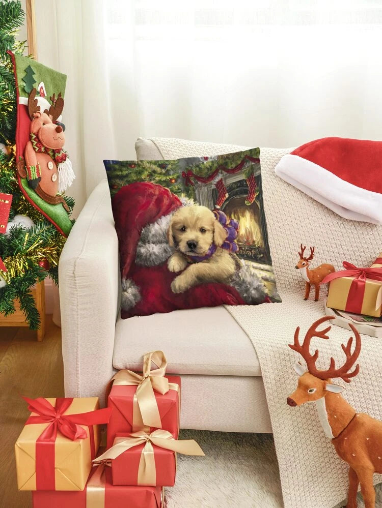 Santa Cuddles Christmas Cushion