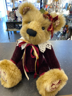 Mohair and Plush Christmas Bear - Carol