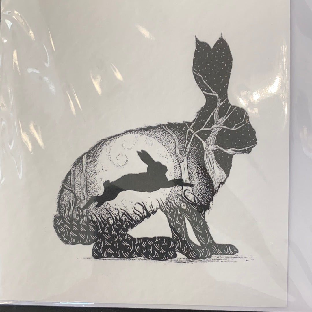 Animal Silhouette Cards by DP Art - 4 Designs