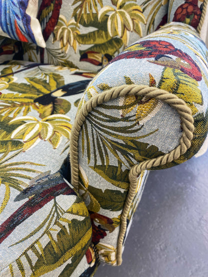 Tropical Birds Wing Back Armchair by Acantha Maude