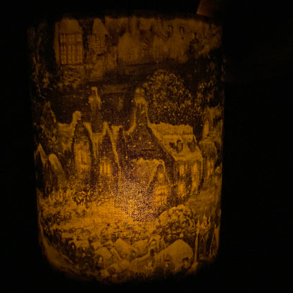 Hand Made LED Tealight Lantern - Winter Village