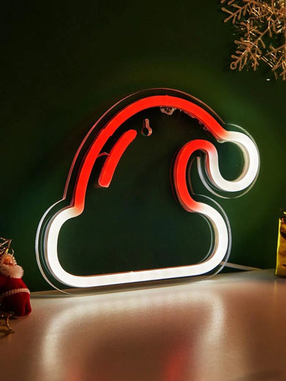 Neon Christmas Hat Light- Extra Bright