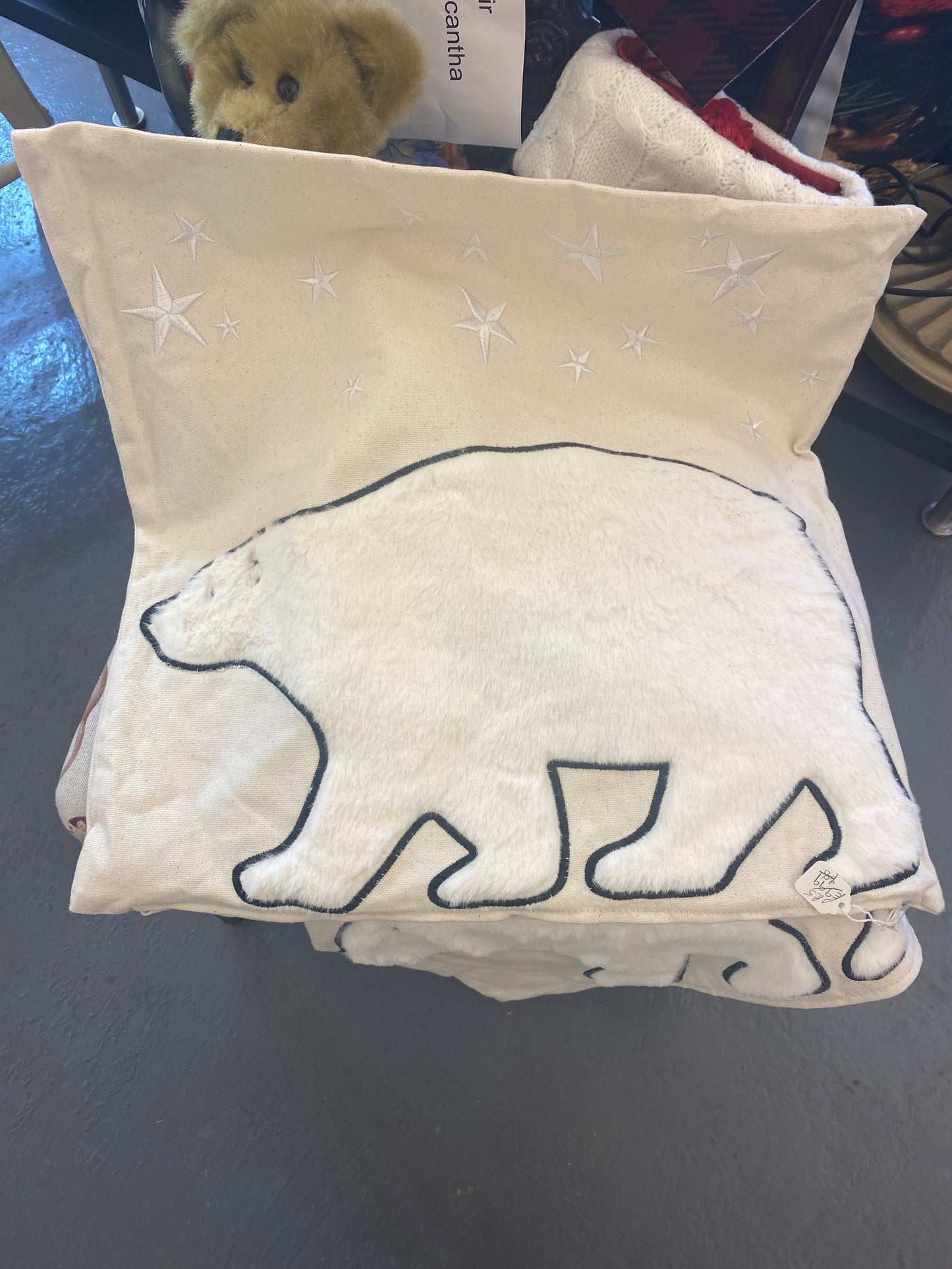 Polar Bear Couch Cushion Cover (inner not included)