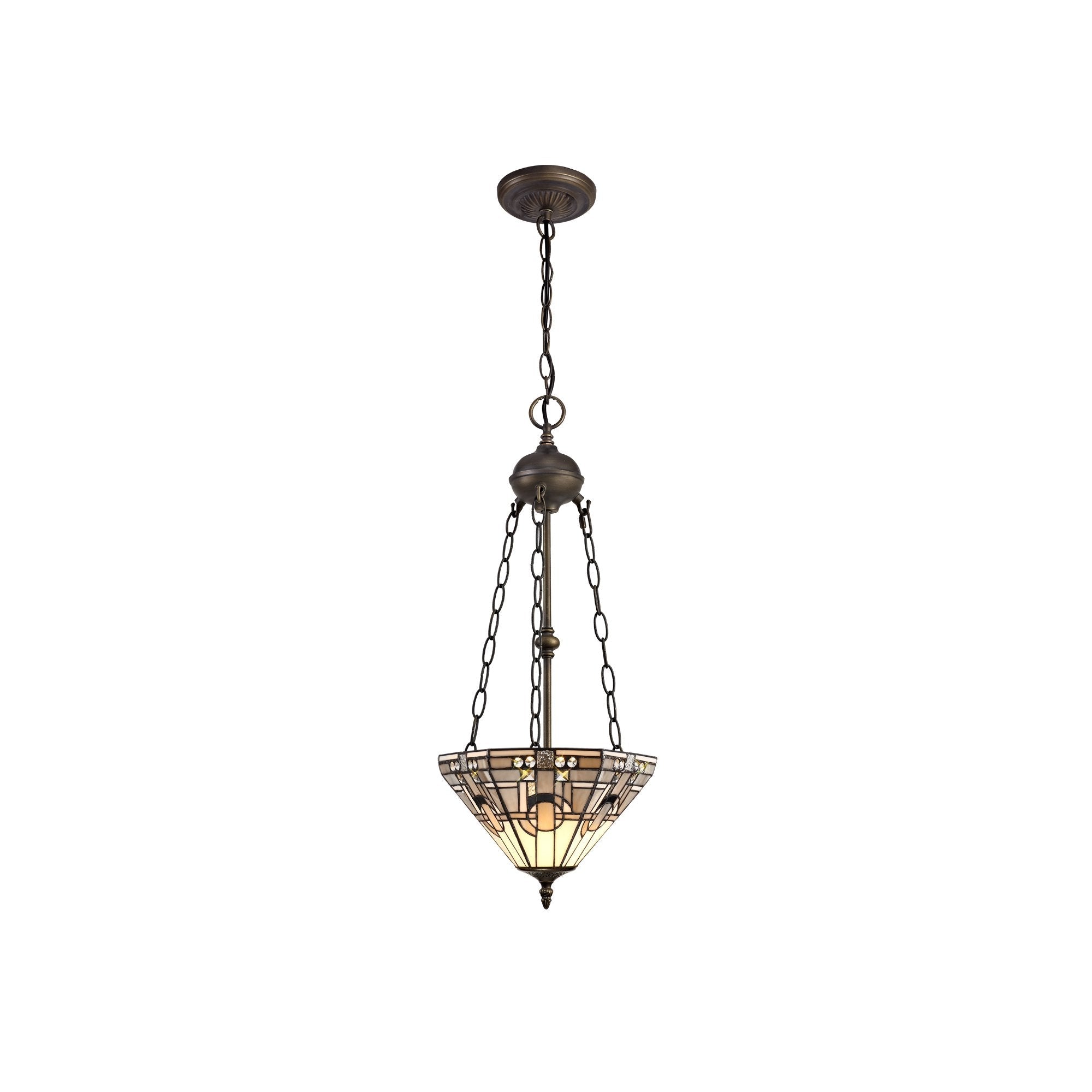 Luminosity Designs - Inca Tiffany Chandelier Style Pendant - Luminosity Designs Ltd