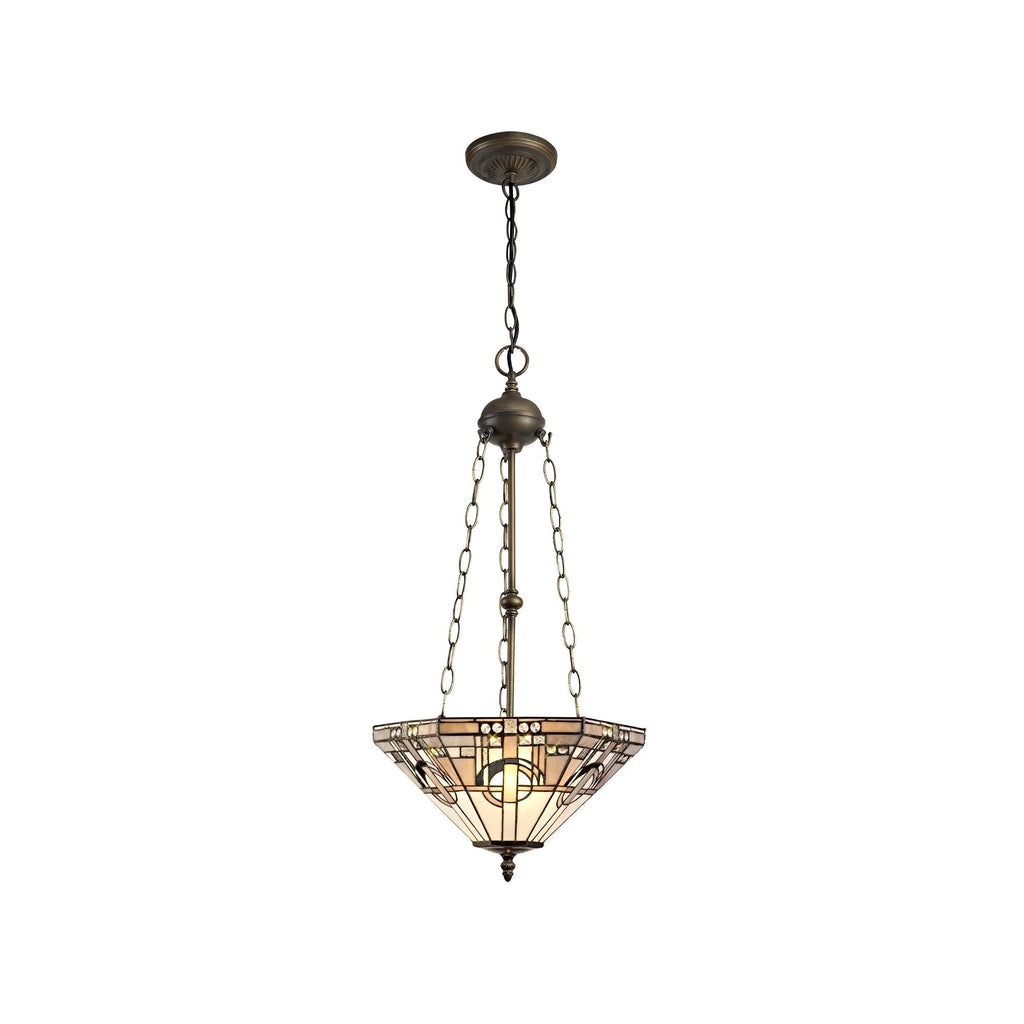 Luminosity Designs - Inca Tiffany Chandelier Style Pendant - Luminosity Designs Ltd