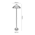Luminosity Designs - Inca Tiffany Floor Lamp - Luminosity Designs Ltd