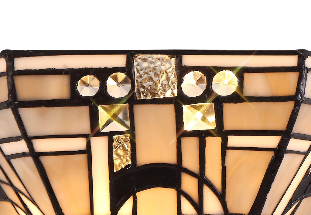Luminosity Designs - Inca Tiffany Semi Flush Ceiling Light - Luminosity Designs Ltd