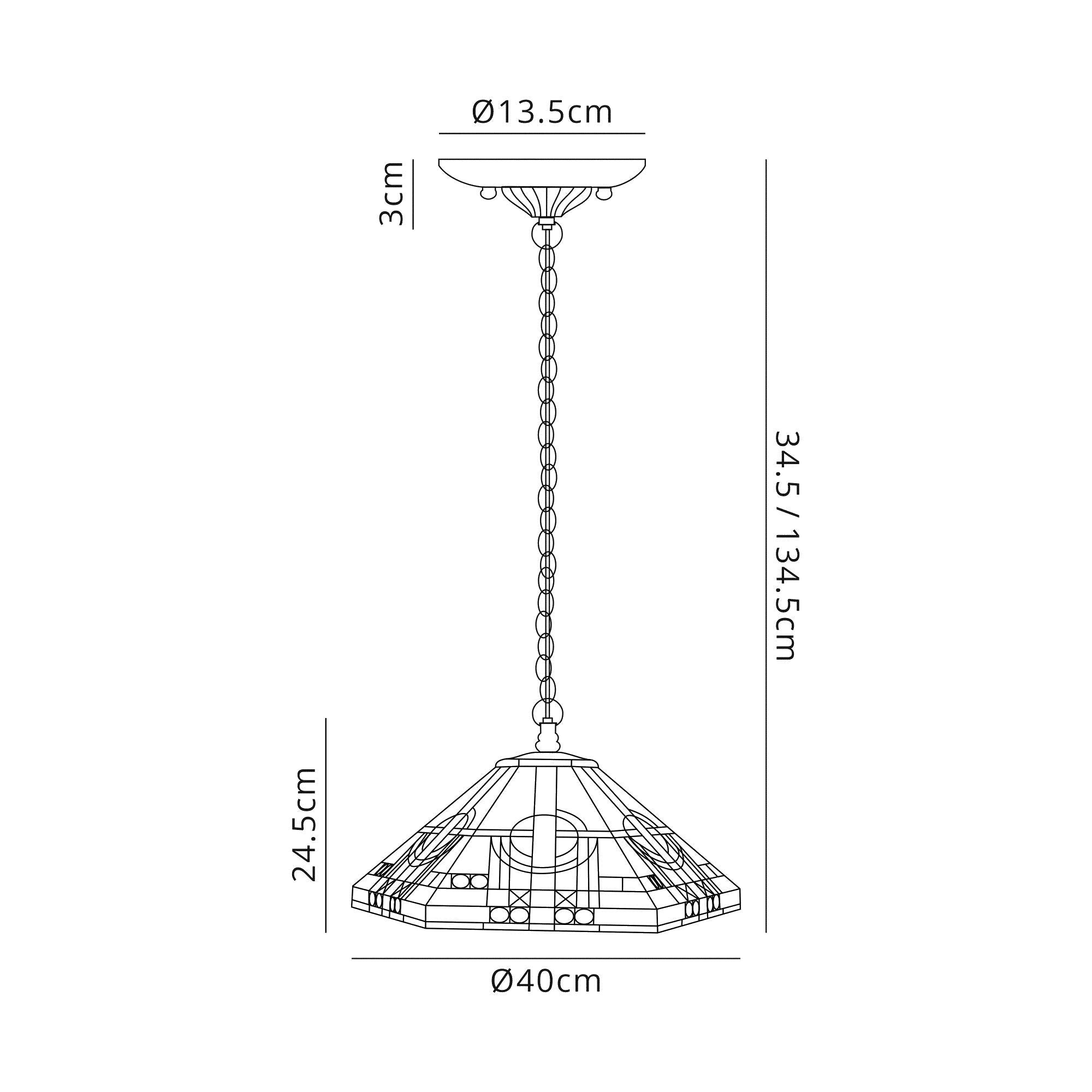 Luminosity Designs - Inca Tiffany Single Pendant - Luminosity Designs Ltd