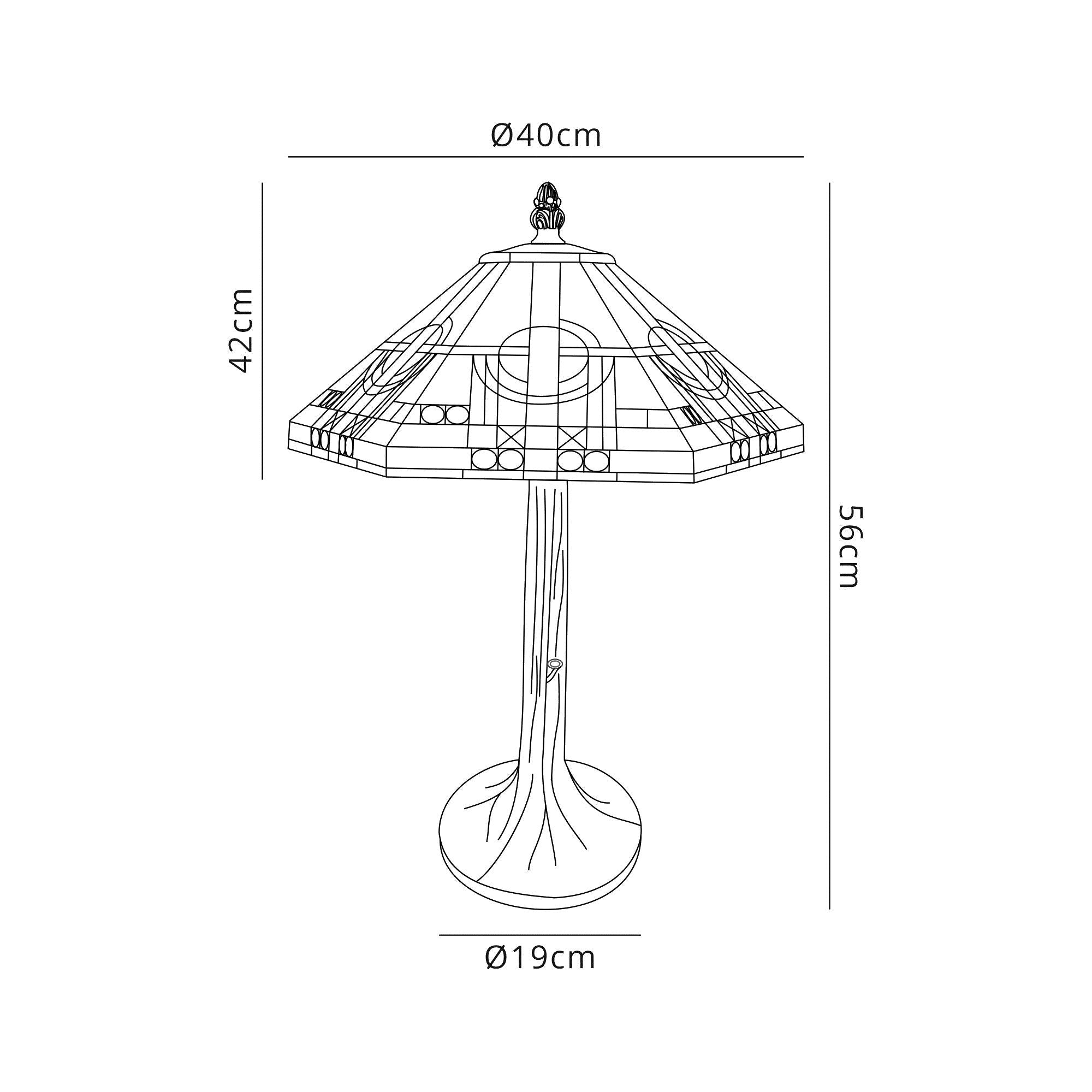 Luminosity Designs - Inca Tiffany Table Lamp - Luminosity Designs Ltd