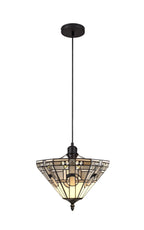 Luminosity Designs - Inca Tiffany Uplighter Pendant - Luminosity Designs Ltd
