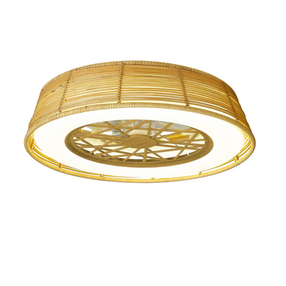 Indonesia LED Dimmable Ceiling Light With Built-In Fan - Remote Control