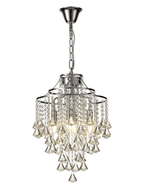 Diyas - Inina Pendant 4 Light E14 Polished Chrome/Crystal - Luminosity Designs Ltd