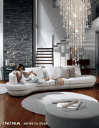 Diyas - Inina Tall Pendant 9 Light E14 Polished Chrome/Crystal - Luminosity Designs Ltd