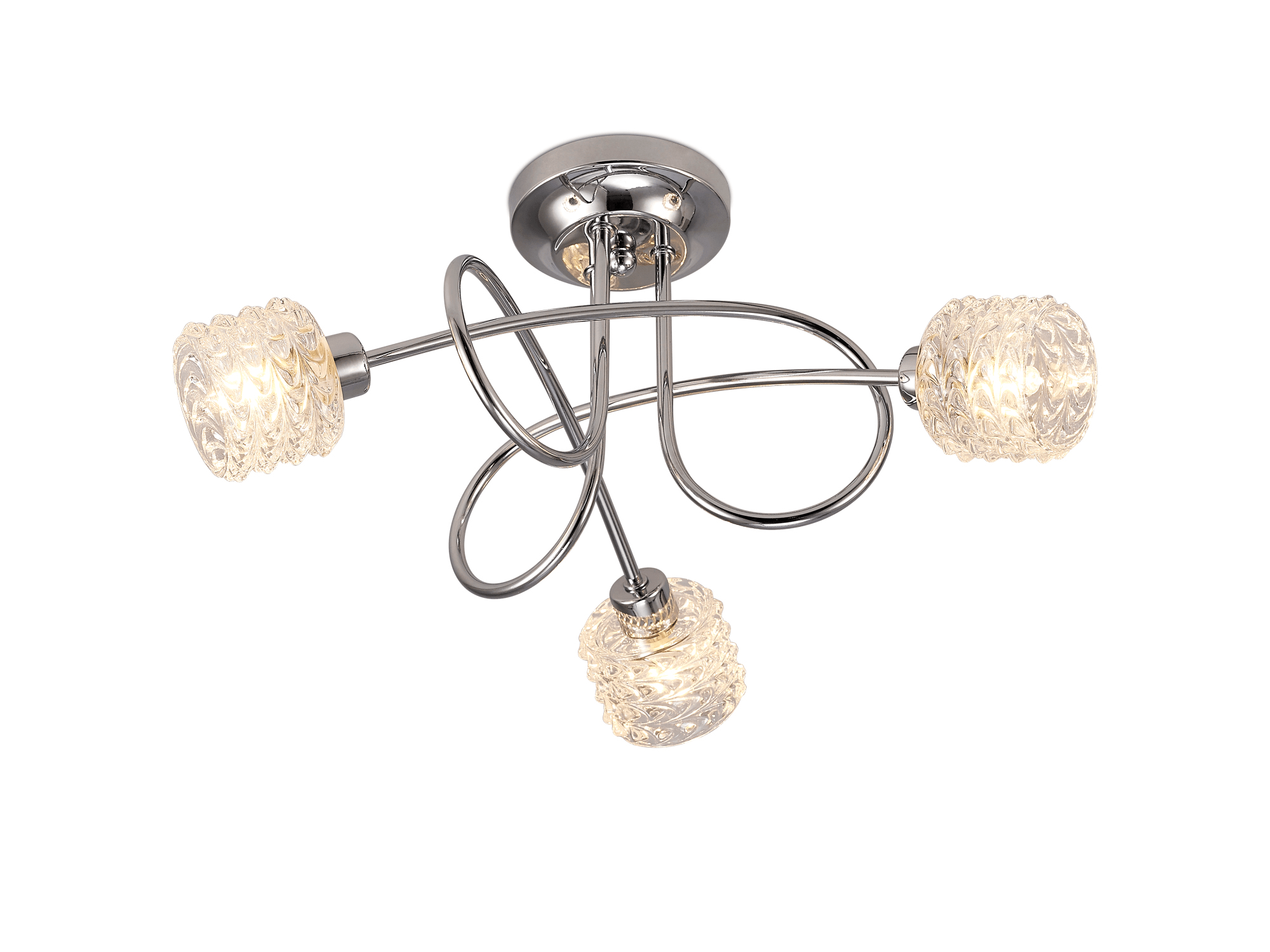 inspired - Jada Semi Flush Ceiling Light - Luminosity Designs Ltd