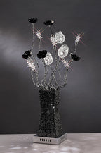 Luminosity Designs - Jasmine Crystal Flower Table Lamp by Cassia Twigue - Luminosity Designs Ltd