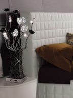 Luminosity Designs - Jasmine Crystal Flower Table Lamp by Cassia Twigue - Luminosity Designs Ltd