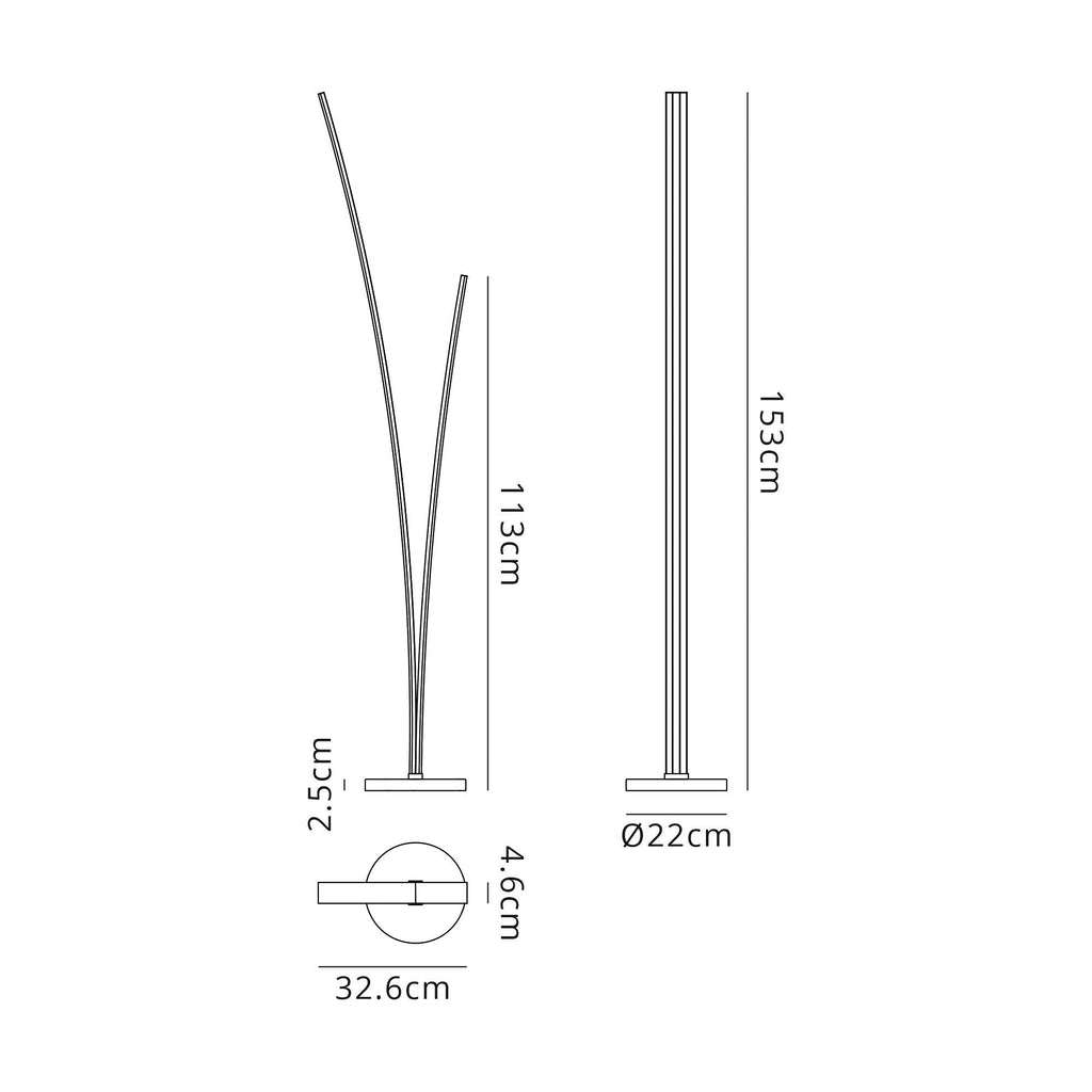 Luminosity Designs - Jazz LED Floor Lamp - Luminosity Designs Ltd