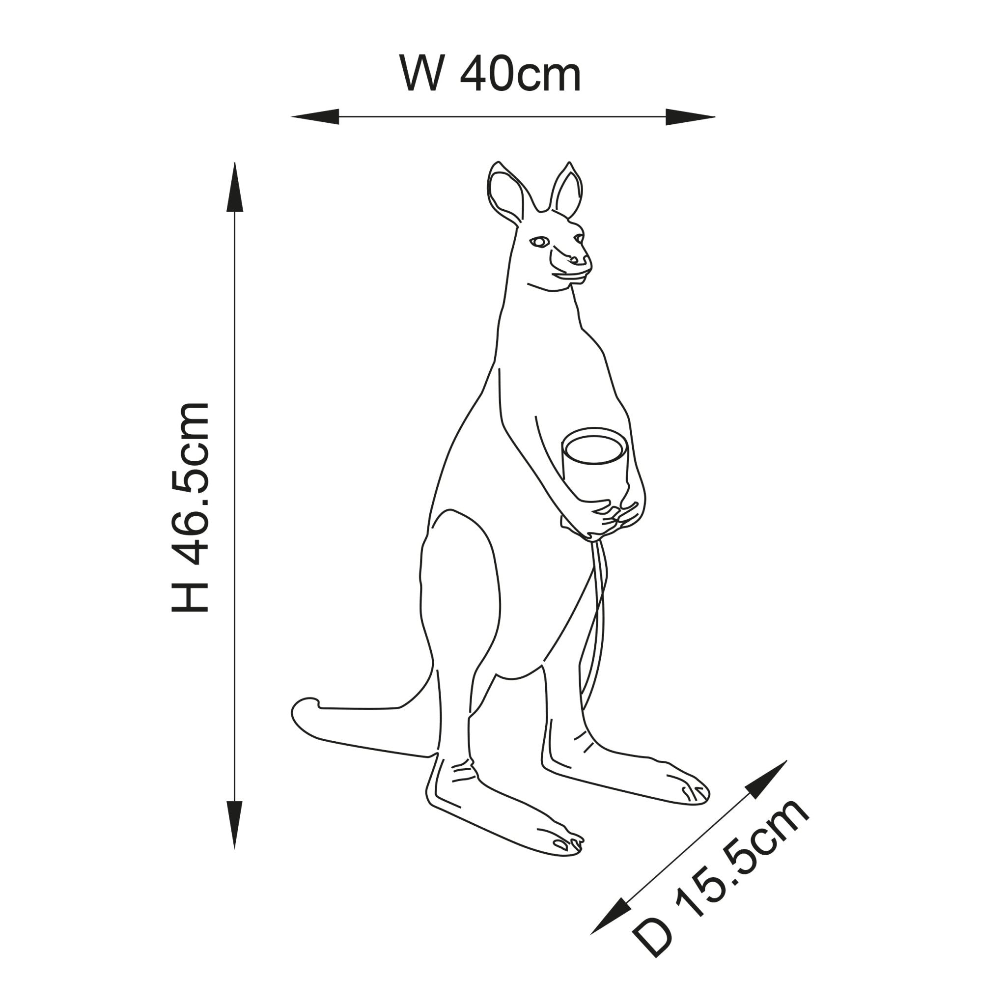 Luminosity Designs - Joey the Kangaroo Table Lamp - Luminosity Designs Ltd