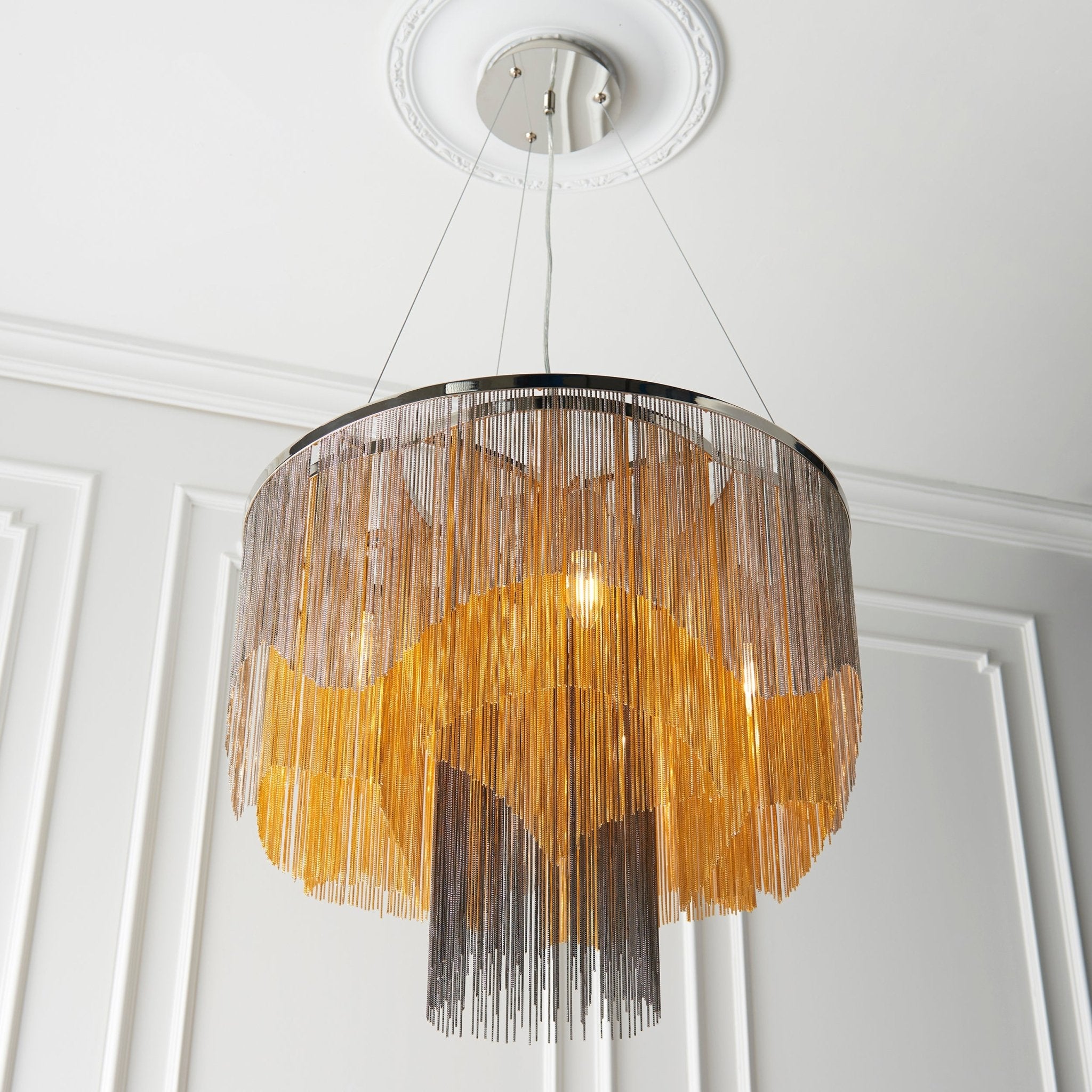 Luminosity Designs - Jules Cascading Chain Pendant - Luminosity Designs Ltd