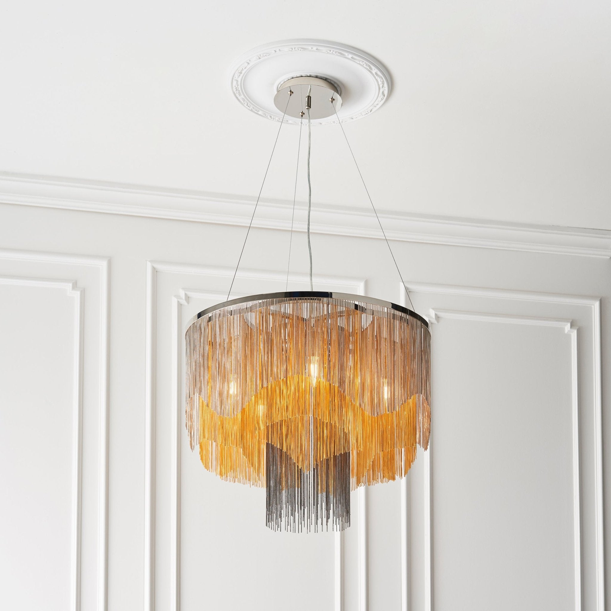 Luminosity Designs - Jules Cascading Chain Pendant - Luminosity Designs Ltd