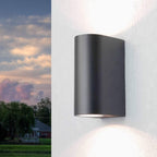 inspired - Kandanchu Outdoor Curved Up / Down Light, 2x GU10, IP54 - Luminosity Designs Ltd