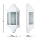 Luminosity Designs - Kayleigh Wall Half Lantern - Luminosity Designs Ltd