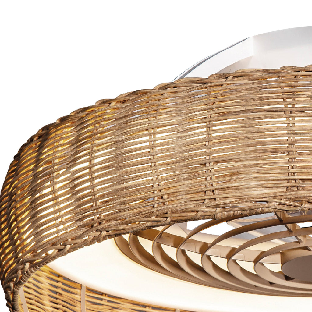 Mantra - Kilimanjaro LED Dimmable Ceiling Light With Built - In Fan - Remote Control - Luminosity Designs Ltd