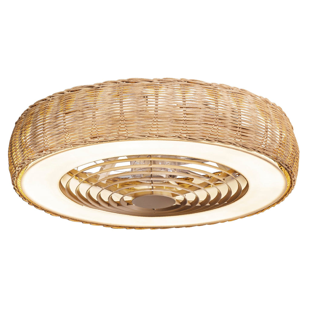 Mantra - Kilimanjaro LED Dimmable Ceiling Light With Built - In Fan - Remote Control - Luminosity Designs Ltd