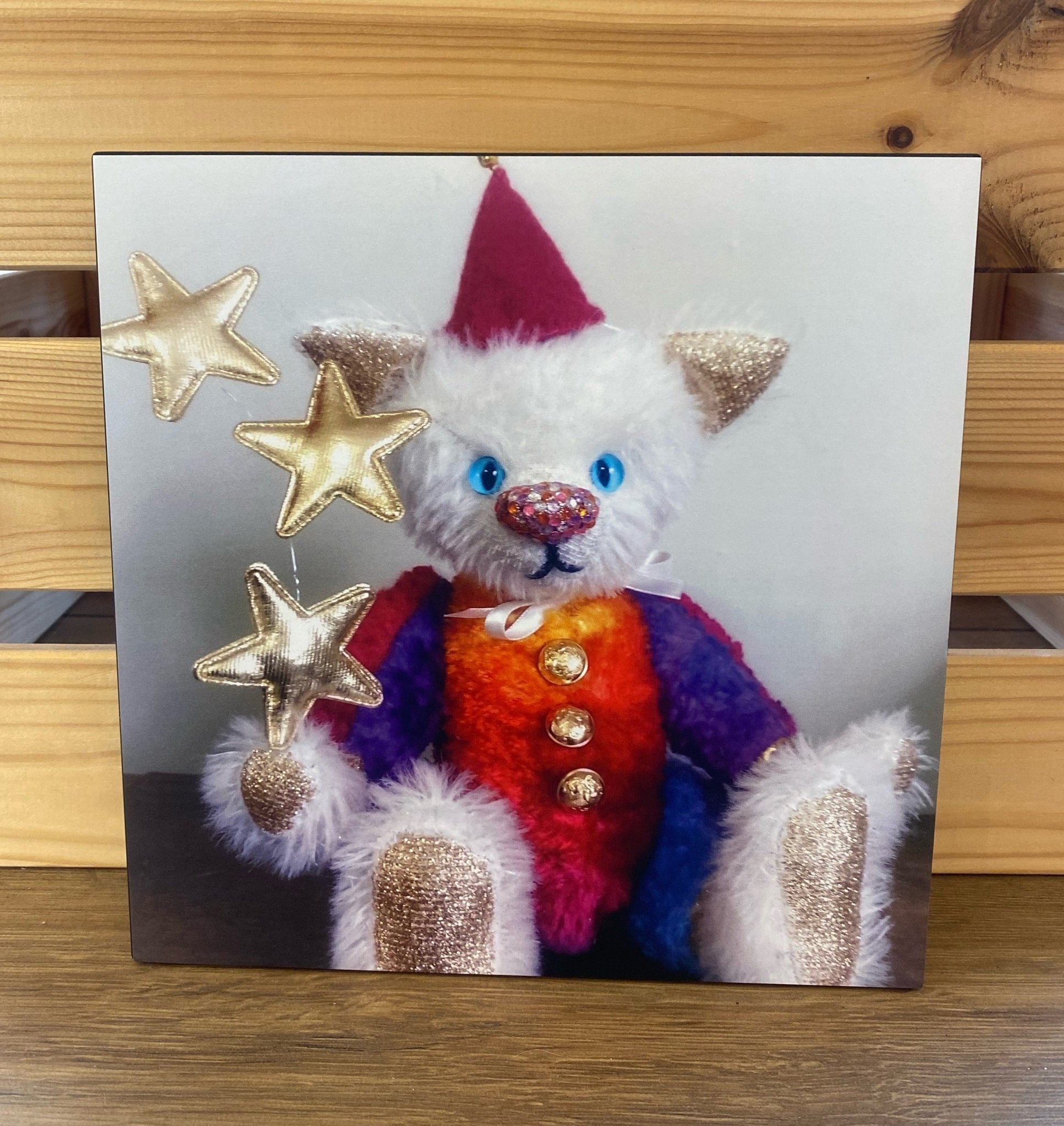 Kitty B Bears - Kitty Clown Photo Tile - Luminosity Designs Ltd