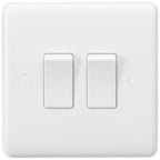 Knightsbridge - Knightsbridge White Plastic Light Switches - Luminosity Designs Ltd