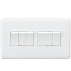 Knightsbridge - Knightsbridge White Plastic Light Switches - Luminosity Designs Ltd