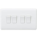 Knightsbridge - Knightsbridge White Plastic Light Switches - Luminosity Designs Ltd