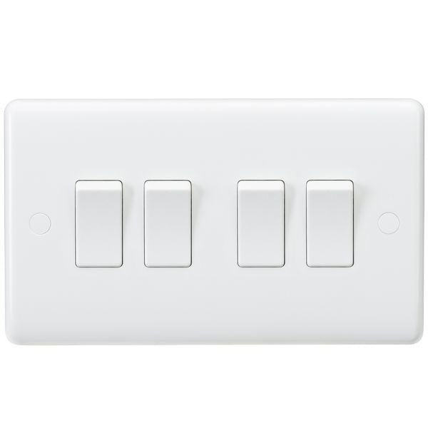 Knightsbridge - Knightsbridge White Plastic Light Switches - Luminosity Designs Ltd