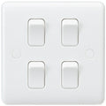 Knightsbridge - Knightsbridge White Plastic Light Switches - Luminosity Designs Ltd